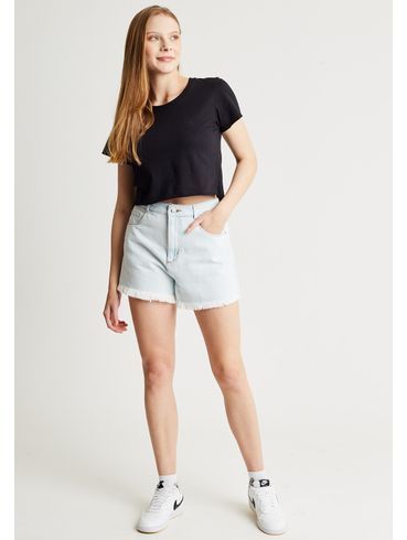 Cropped básico preto