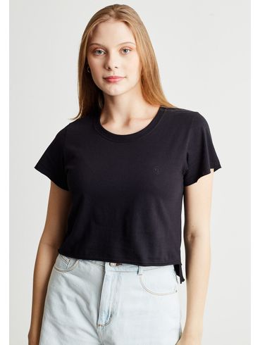 Cropped básico preto