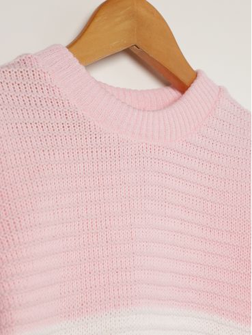 Blusão Tricot Infantil Para bebê - ROSA