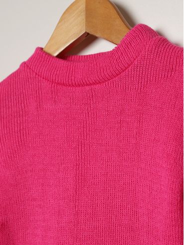 Blusão Tricot Infantil Para Bebê - PINK