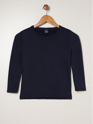 Blusa Térmica Juvenil Para Menina - MARINHO