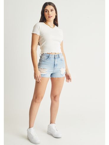 Short jeans destroyed