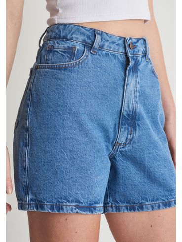 Short jeans cintura alta