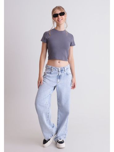 Calça jeans wide leg