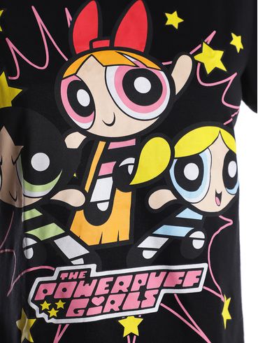 Blusa Manga Curta Meninas Super Poderosas Feminina PRETO