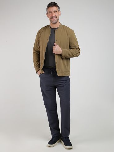 Camiseta Básica Algodão Peruano Elétron Masculina CHUMBO