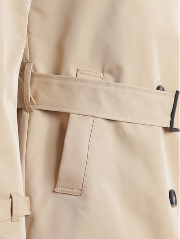 Casaco Parka Trench Coat Feminino BEGE