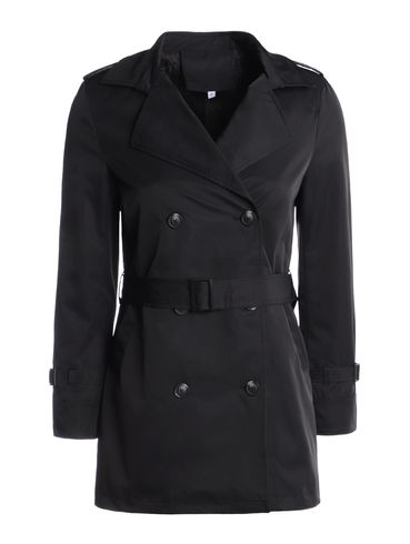 Casaco Parka Trench Coat Feminino PRETO