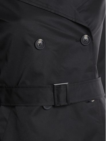 Casaco Parka Trench Coat Feminino PRETO