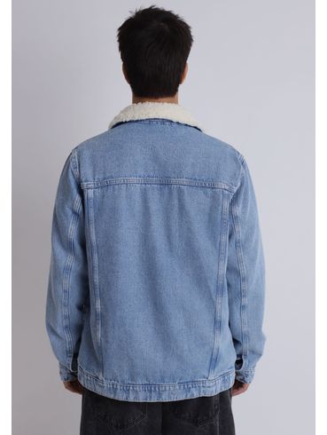 Jaqueta jeans pelego