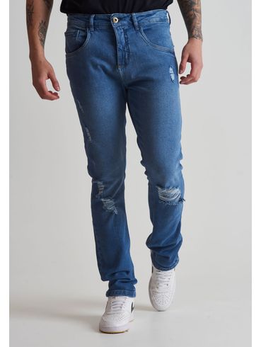 Calça jeans skinny rasgos