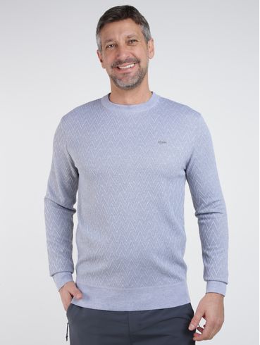 Blusão Tricot Trabalhado Dixie Masculino CINZA