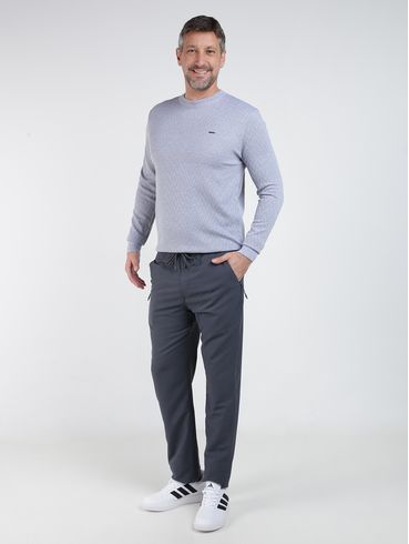 Blusão Tricot Trabalhado Dixie Masculino CINZA