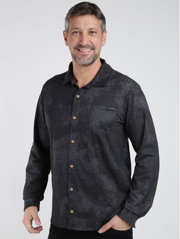 Camisa Manga Longa Masculina PRETO