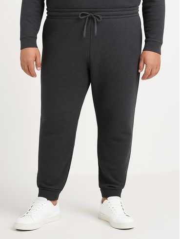 Calça Moletom Jogger Plus Size Masculino CINZA