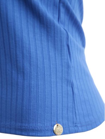 Blusa Regata Canelada Autentique Feminina Azul
