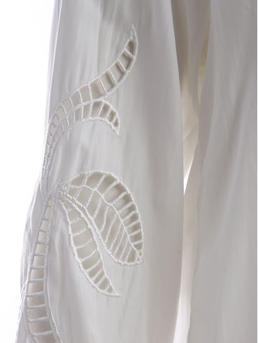 Camisa Bordado Vazado Eagle Rock Feminina OFF WHITE