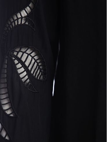 Camisa Bordado Vazado Eagle Rock Feminina PRETO