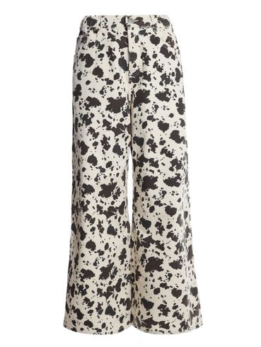 Calça Sarja Wide Cow Autentique Feminina BEGE