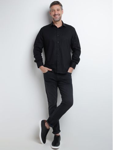 Calça Jeans Skinny Eletrón Masculina PRETO