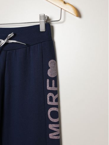 Calça Moletom Jogger Juvenil Para Menina - MARINHO