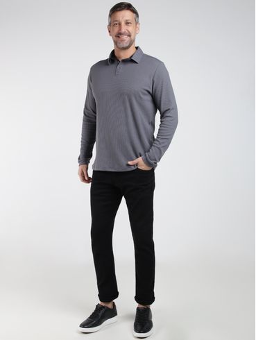 Calça Sarja Slim Masculina PRETO