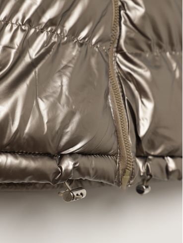 Casaco Parka Metalizada Infantil Para Menina- DOURADO