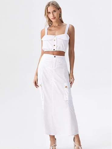 Conjunto Cargo Eagle Rock Feminino OFF WHITE