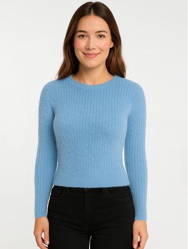 Blusão Tricot Feminino AZUL