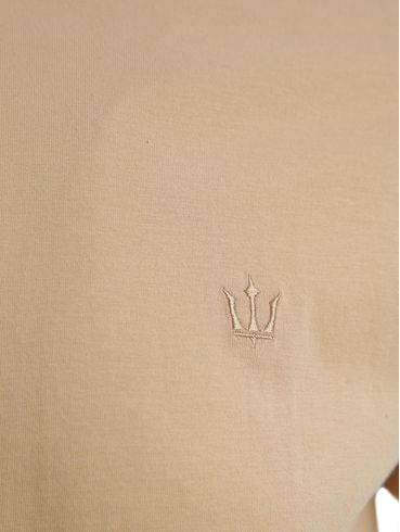 Camiseta Básica Manga Curta Masculina BEGE