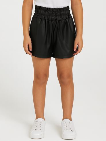 Short Clochard Juvenil Para Menina - PRETO