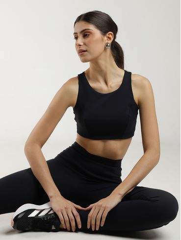 Top Fitness Poliamida Cut Out Vels Feminino PRETO