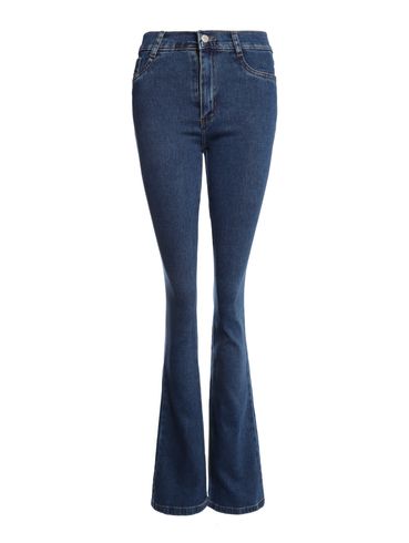 Calça Jeans Boot Cut Sawary Feminina AZUL