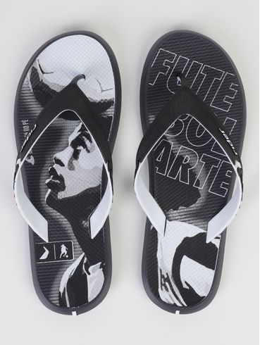 Chinelo Ronaldinho Rider Masculino CINZA/PRETO