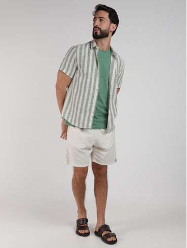 Bermuda Viscolinho Masculina AREIA