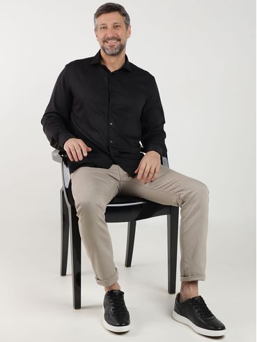 Calça Sarja Sport Slim Masculina BEGE