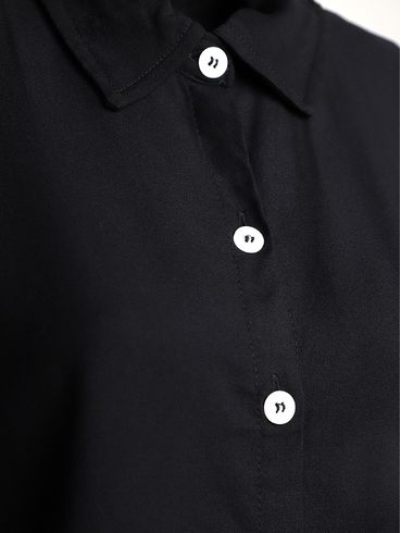 Camisa Crepe Feminina PRETO