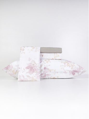 Jogo de Lençol Casal Duplo Elegance 200 Fios Teka BEGE