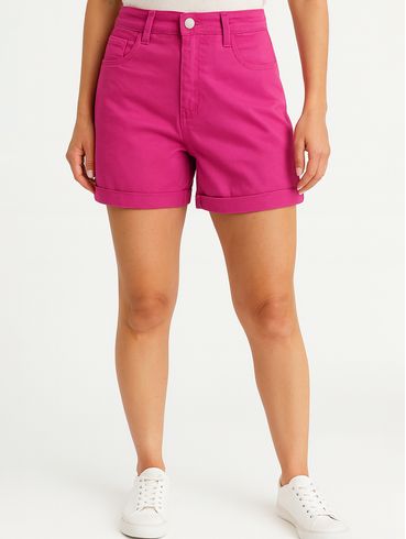 Short Sarja Mokkai Feminino PINK