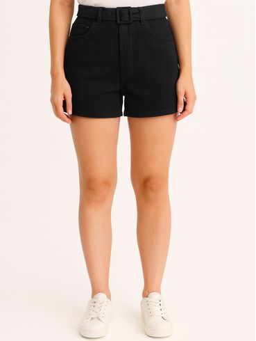 Bermuda Sarja Autentique Feminina PRETO