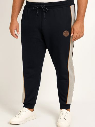 Calça Moletom Jogger Gangster Plus Size Masculina MARINHO