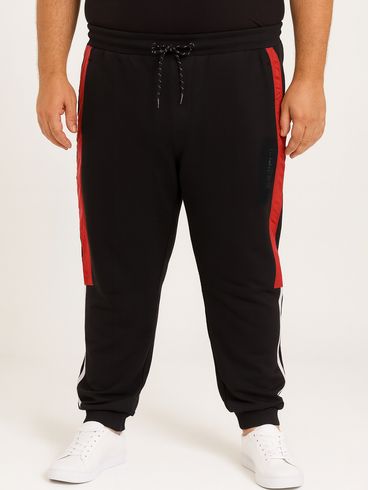 Calça Moletom Gangster Plus Size Masculina PRETO